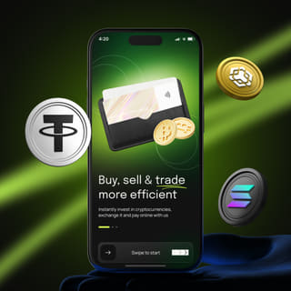Blank Modningsdom handelsplatform der vises på en mobilenhed