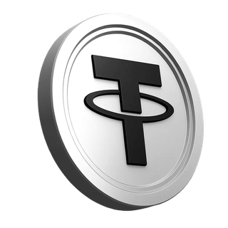 Grafik af Tether USDT mønt i informationssektionen på platformen